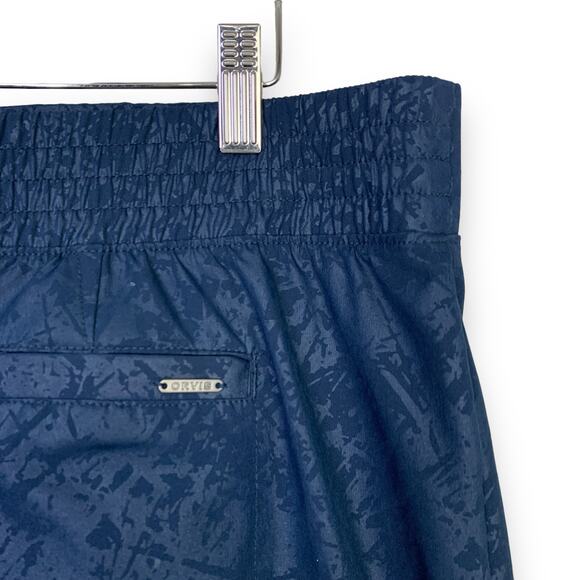 Orvis Womens Embossed Skort Size M Skirt Pull On Pockets Blue Hiking Active - Picture 4 of 8